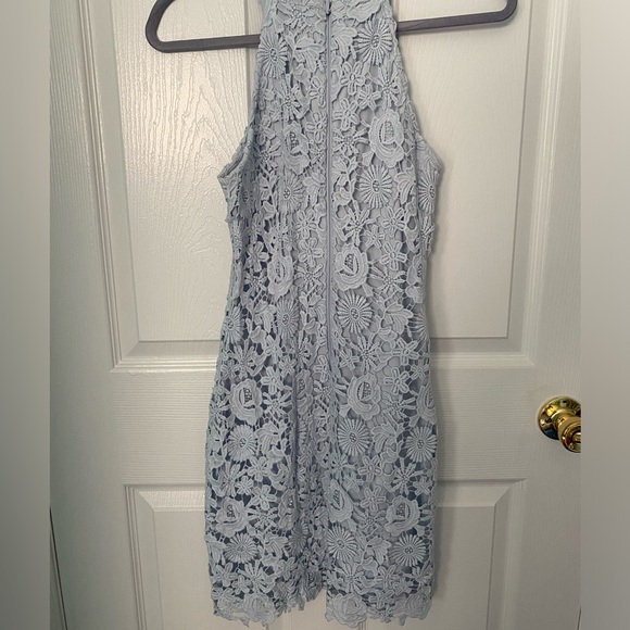 Lulu’s Love Poem Mini Dress, light blue - Picture 5 of 6